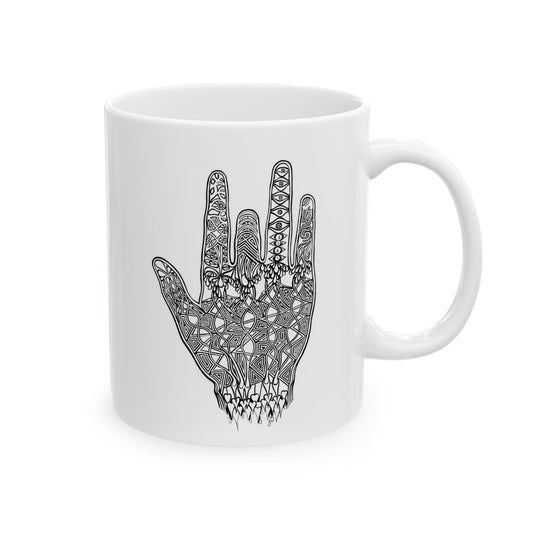 4 Mugs made with Grateful Dead One of a kind inspired art!