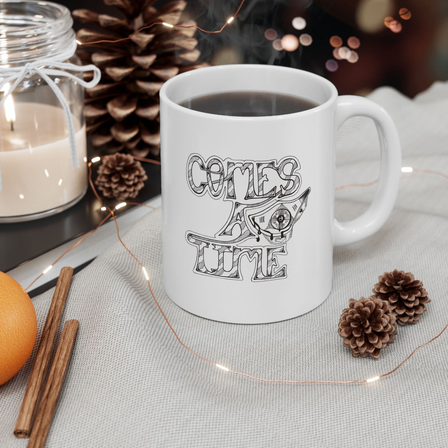 COMES A TIME Ceramic Mug (11oz, 15oz) - Ronald Morley Artwork