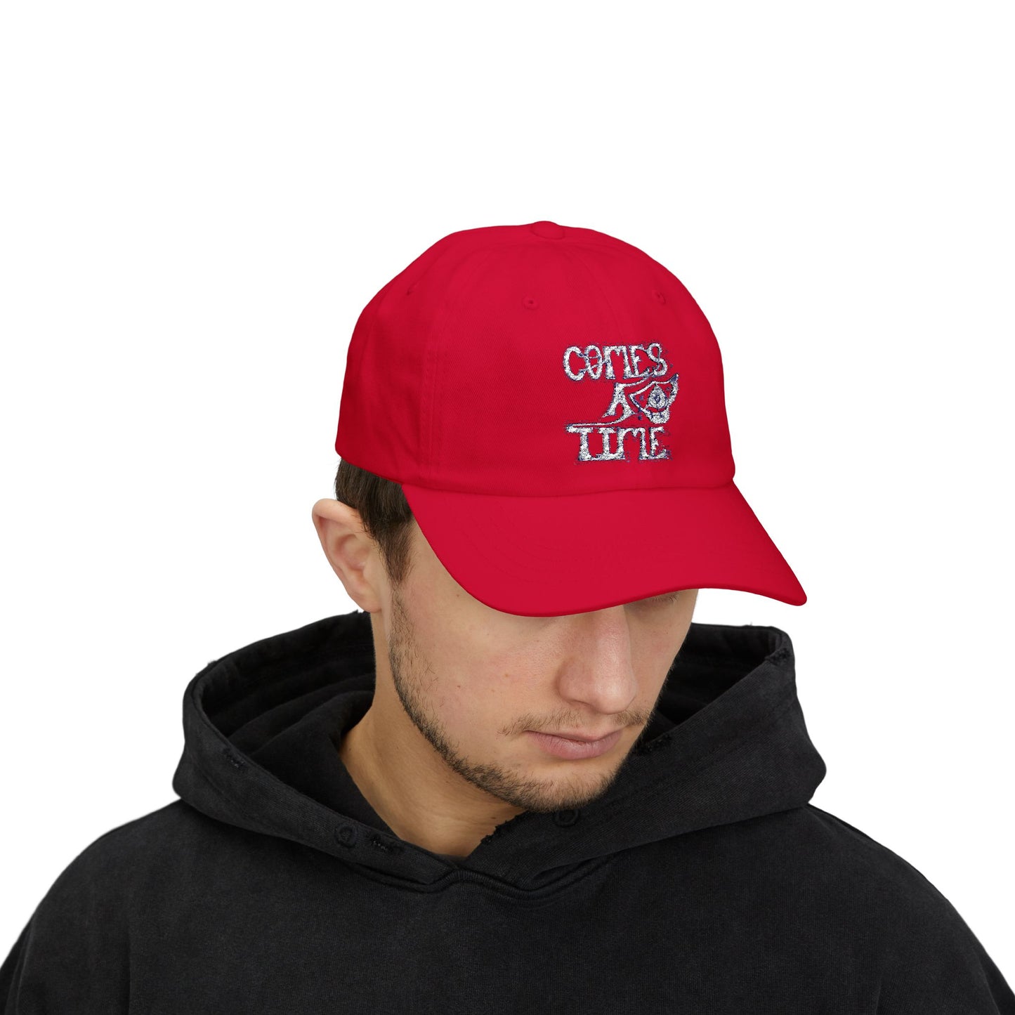 Classic Dad Cap with Vintage Flair, COMES A TIME, Adjustable Baseball Hat, Unisex Casual Cap, Perfect Gift for Fathers Day, Summer Accessory, [...]