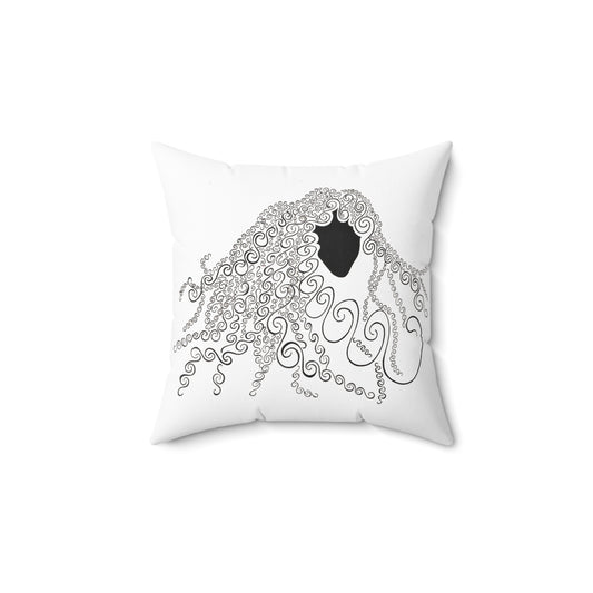 Pillow Drawing on a Spun Polyesre Pillow - Art by Ronald Morley