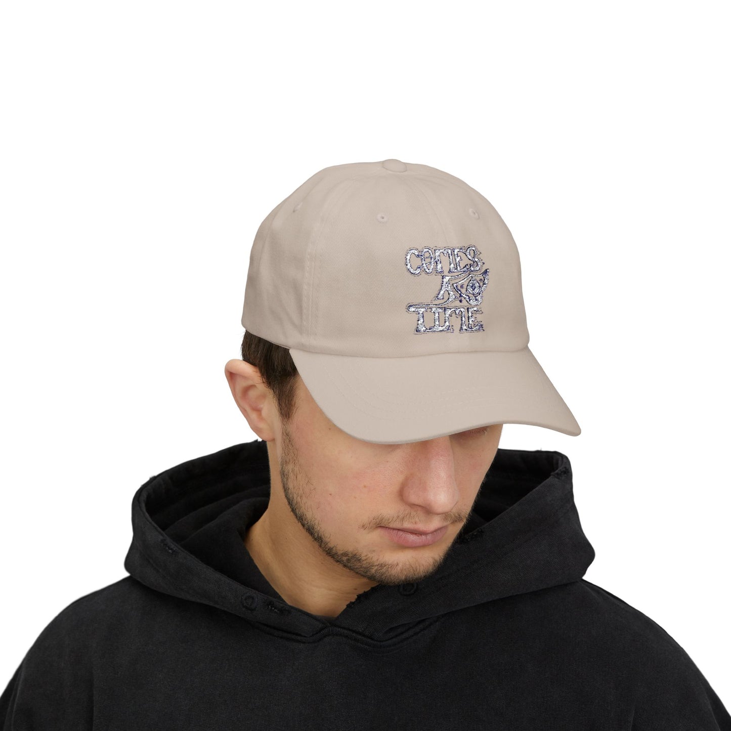Classic Dad Cap with Vintage Flair, COMES A TIME, Adjustable Baseball Hat, Unisex Casual Cap, Perfect Gift for Fathers Day, Summer Accessory, [...]