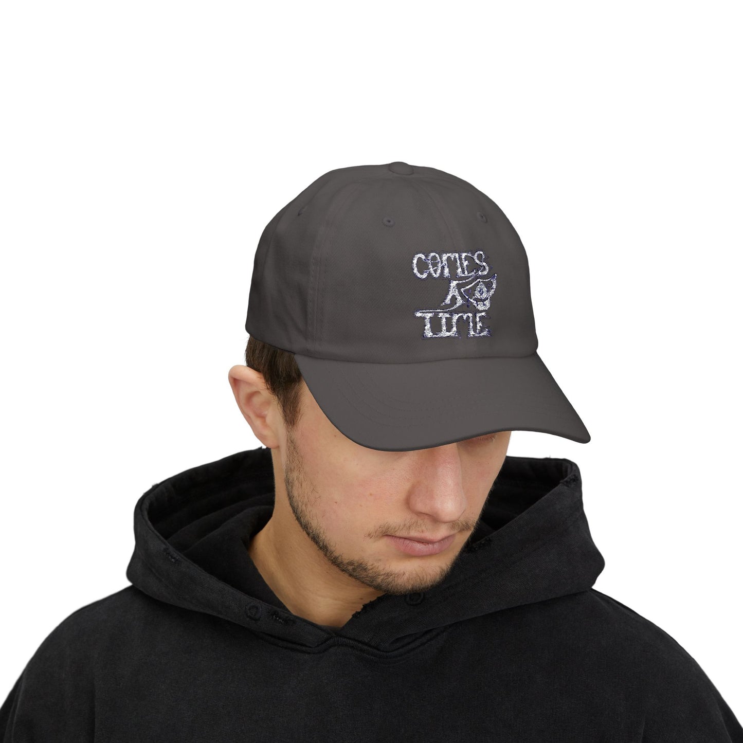 Classic Dad Cap with Vintage Flair, COMES A TIME, Adjustable Baseball Hat, Unisex Casual Cap, Perfect Gift for Fathers Day, Summer Accessory, [...]