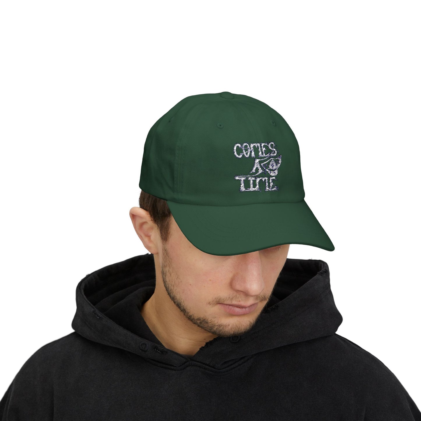 Classic Dad Cap with Vintage Flair, COMES A TIME, Adjustable Baseball Hat, Unisex Casual Cap, Perfect Gift for Fathers Day, Summer Accessory, [...]