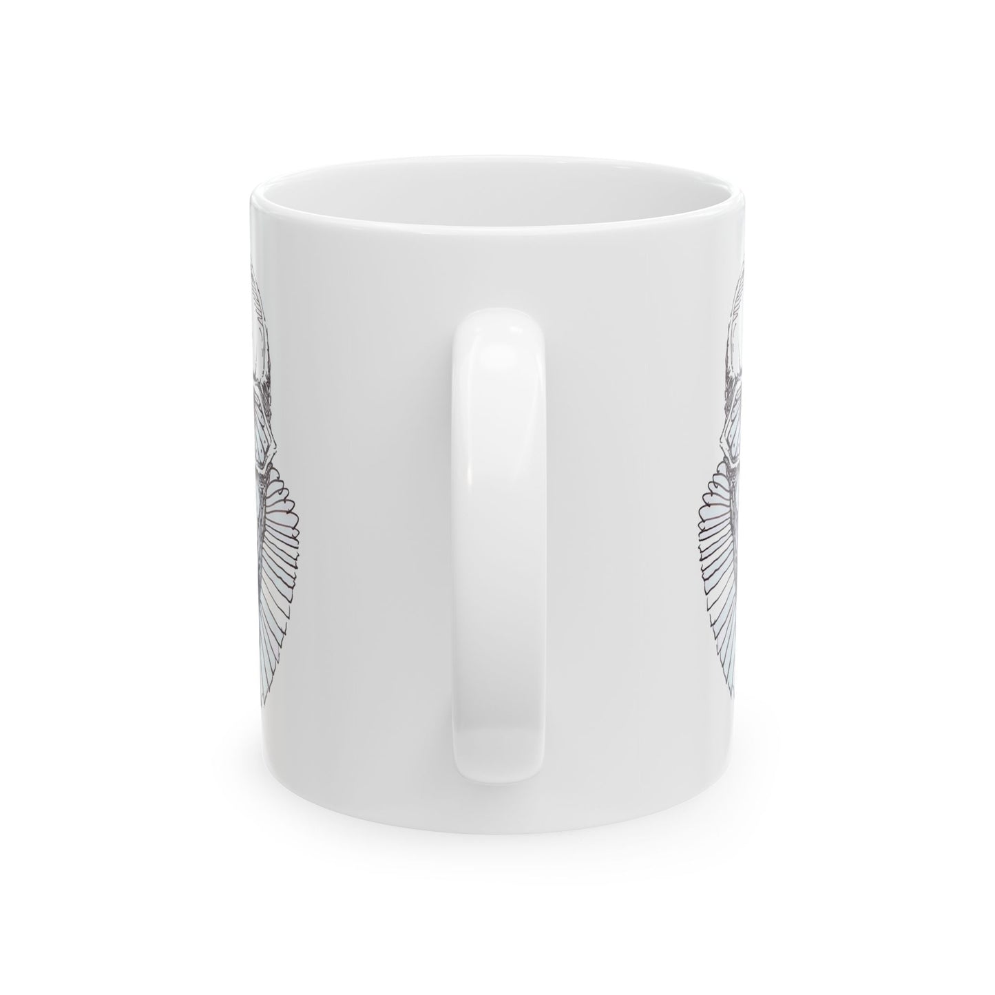 Gothic Skull Ceramic Mug - Unique 11oz & 15oz Coffee Cup