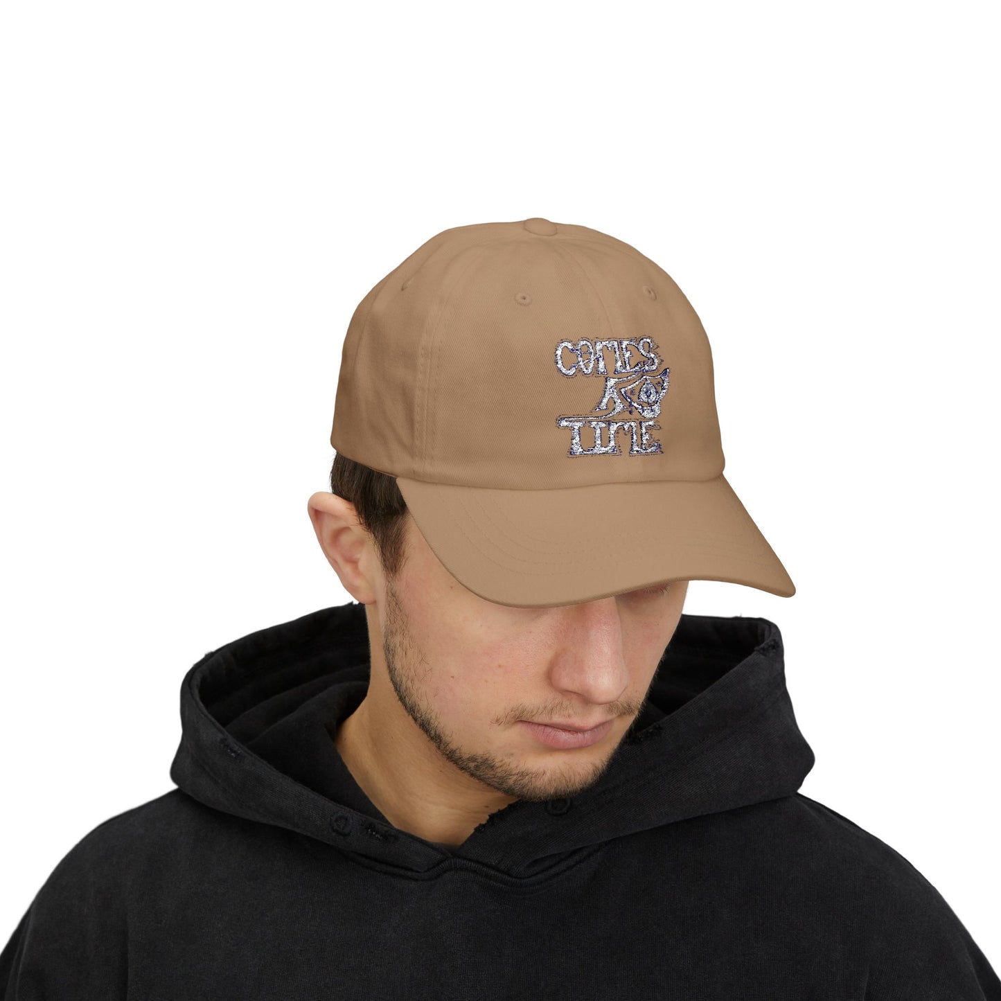 Classic Dad Cap with Vintage Flair, COMES A TIME, Adjustable Baseball Hat, Unisex Casual Cap, Perfect Gift for Fathers Day, Summer Accessory, [...]